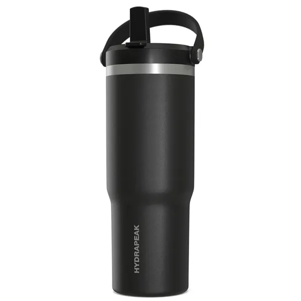 32 oz. stainless steel tumbler with double-wall insulation, lid, straw and... from ASI 57653 Gold Bond