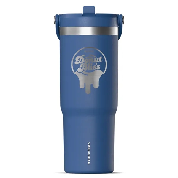 32 oz. stainless steel tumbler with double-wall insulation, lid, straw and... from ASI 57653 Gold Bond