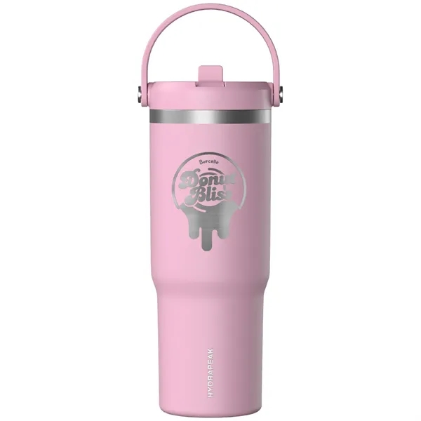 32 oz. stainless steel tumbler with double-wall insulation, lid, straw and... from ASI 57653 Gold Bond