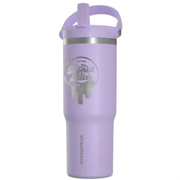 32 oz. stainless steel tumbler with double-wall insulation, lid, straw and... from ASI 57653 Gold Bond