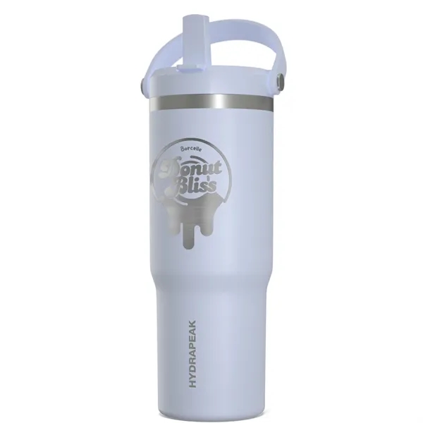 32 oz. stainless steel tumbler with double-wall insulation, lid, straw and... from ASI 57653 Gold Bond