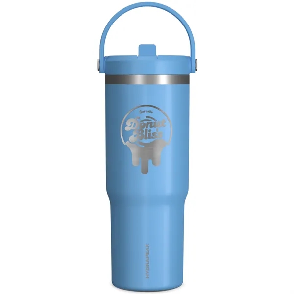 32 oz. stainless steel tumbler with double-wall insulation, lid, straw and... from ASI 57653 Gold Bond