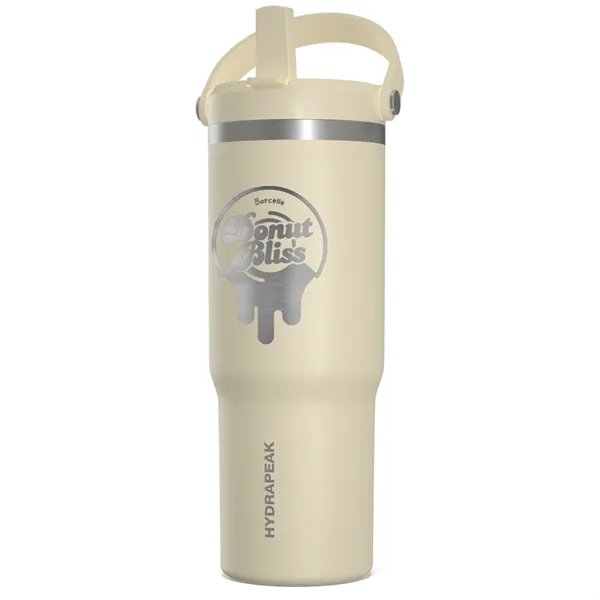 32 oz. stainless steel tumbler with double-wall insulation, lid, straw and... from ASI 57653 Gold Bond