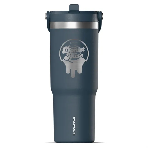32 oz. stainless steel tumbler with double-wall insulation, lid, straw and... from ASI 57653 Gold Bond
