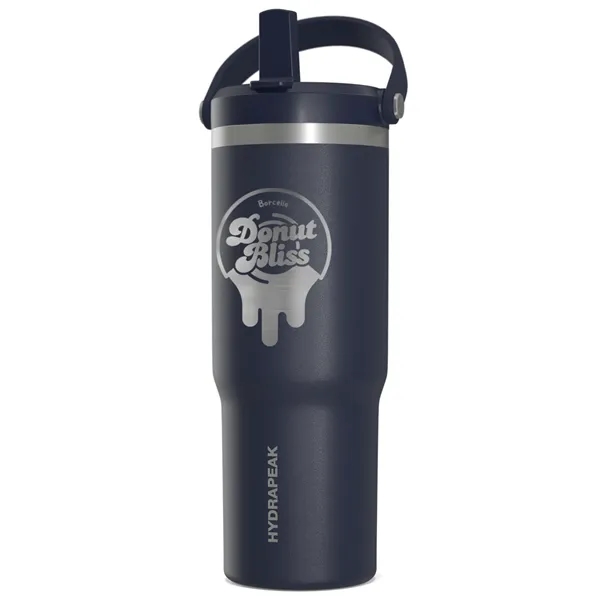 32 oz. stainless steel tumbler with double-wall insulation, lid, straw and... from ASI 57653 Gold Bond