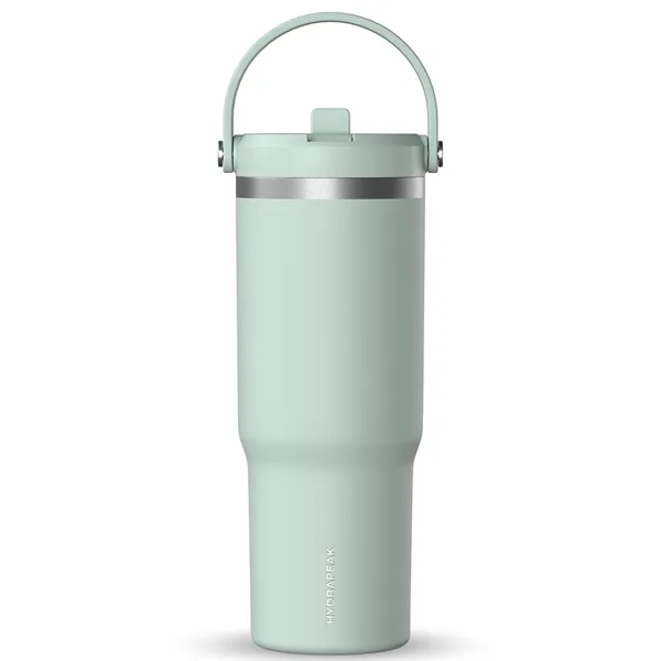 32 oz. stainless steel tumbler with double-wall insulation, lid, straw and... from ASI 57653 Gold Bond