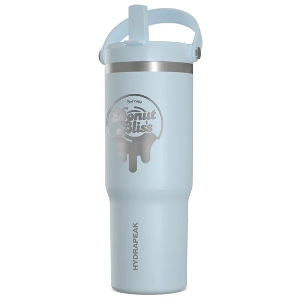 32 oz. stainless steel tumbler with double-wall insulation, lid, straw and... from ASI 57653 Gold Bond