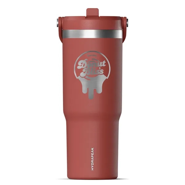 32 oz. stainless steel tumbler with double-wall insulation, lid, straw and... from ASI 57653 Gold Bond
