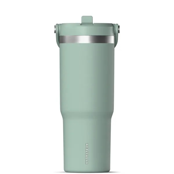 32 oz. stainless steel tumbler with double-wall insulation, lid, straw and... from ASI 57653 Gold Bond