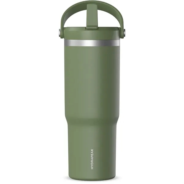 32 oz. stainless steel tumbler with double-wall insulation, lid, straw and... from ASI 57653 Gold Bond