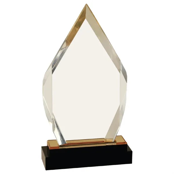 5" x 1 3/4" x 9" acrylic diamond-shaped faceted trophy on... from ASI 74601 Calico