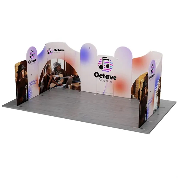 10'x20'x8'h MagLock Booth Display Kit C, lightweight frame, full color on... from ASI 49891 Discount Marketing Products / DMP