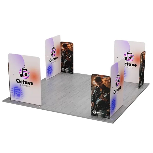 20'x20'x8'h MagLock Booth Display Kit A, lightweight frame, full color on... from ASI 49891 Discount Marketing Products / DMP