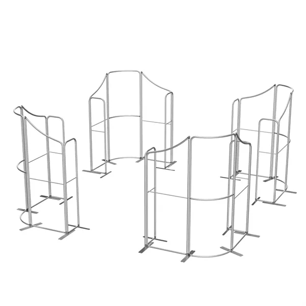 20'x20'x8'h MagLock Booth Display Kit B, lightweight frame, full color on... from ASI 49891 Discount Marketing Products / DMP