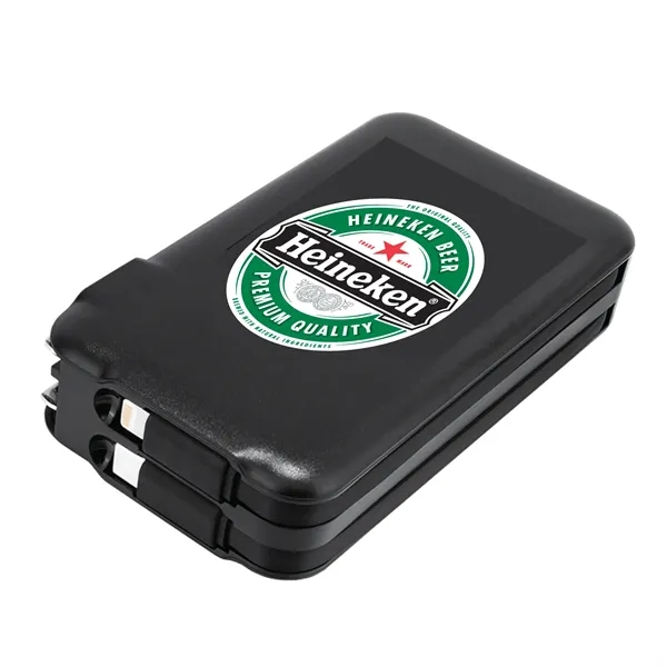 AC wall adapter, a Lightning cable, and a USB-C cable, eliminating... from ASI 74741 NVS Promo Designs, Inc.