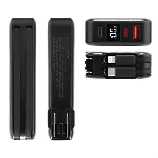 AC wall adapter, a Lightning cable, and a USB-C cable, eliminating... from ASI 74741 NVS Promo Designs, Inc.