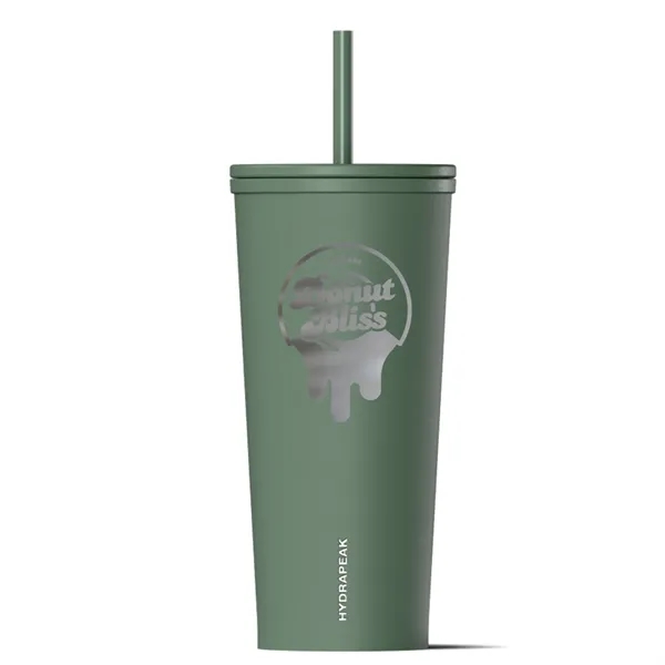 25 oz. stainless steel tumbler with double wall vacuum insulation, copper... from ASI 57653 Gold Bond