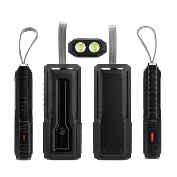 Built-in flashlight for enhanced visibility in the dark and a 10,000mAh... from ASI 74741 NVS Promo Designs, Inc.