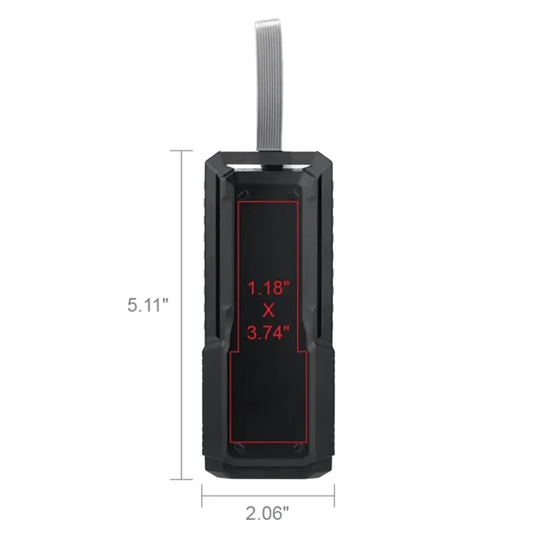 Built-in flashlight for enhanced visibility in the dark and a 10,000mAh... from ASI 74741 NVS Promo Designs, Inc.