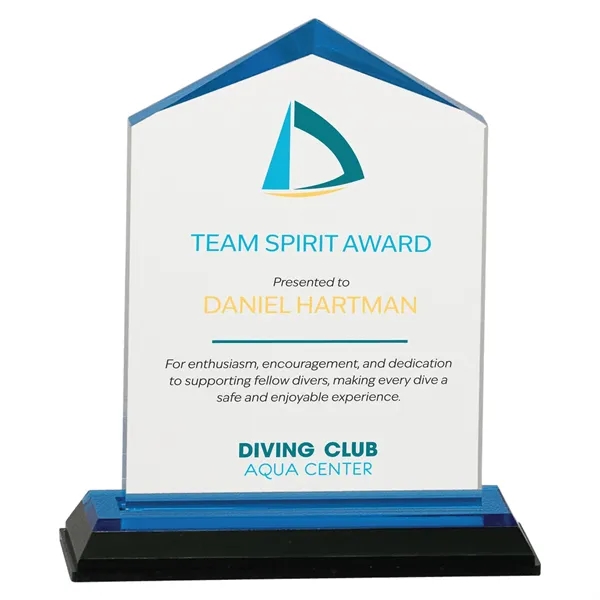 4 5/8" x 1 5/8" x 5 1/2" acrylic trophy with... from ASI 74601 Calico