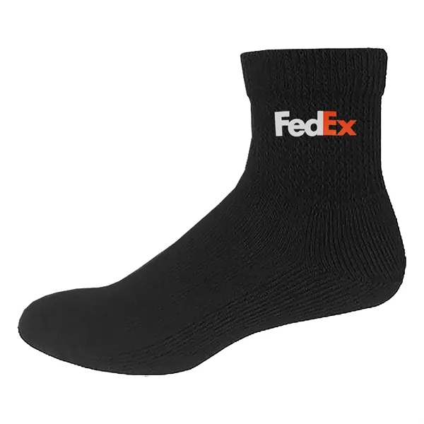 Relaxed top athletic crew socks in black or white, available in... from ASI 90160 Suntex Industries