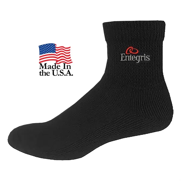 Relaxed top athletic crew socks in black or white, available in... from ASI 90160 Suntex Industries