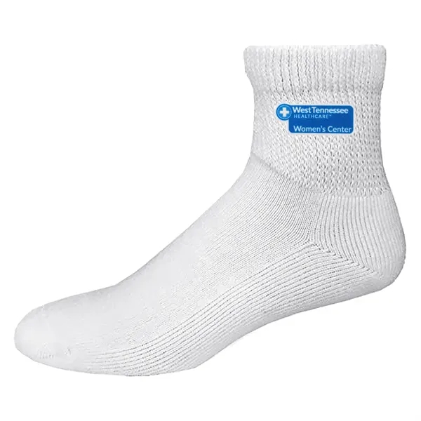 Relaxed top athletic crew socks in black or white, available in... from ASI 90160 Suntex Industries