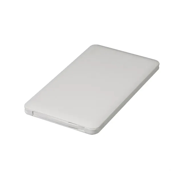 Built In Cable, 4000mAh is slim and sleek, card shape design... from ASI 74741 NVS Promo Designs, Inc.