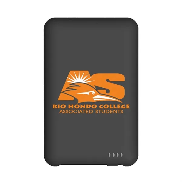 5000mAh power bank, built-in USB-C and Lightning cables mean you're never... from ASI 74741 NVS Promo Designs, Inc.