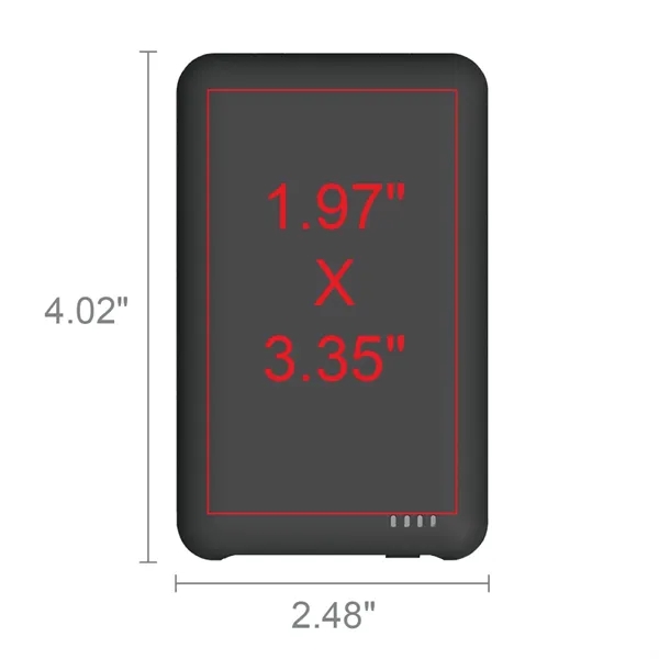 5000mAh power bank, built-in USB-C and Lightning cables mean you're never... from ASI 74741 NVS Promo Designs, Inc.