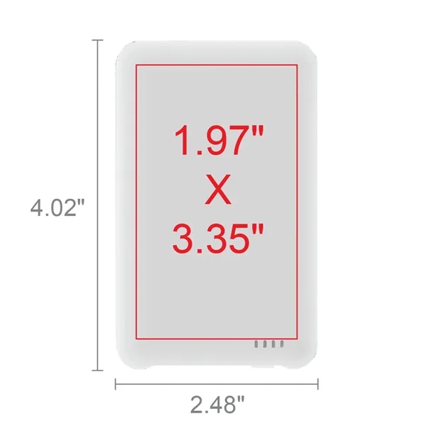 5000mAh power bank, built-in USB-C and Lightning cables mean you're never... from ASI 74741 NVS Promo Designs, Inc.