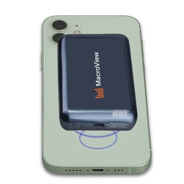 Fast Charging Magnetic Power Bank with 5,000 mAh of power and... from ASI 74741 NVS Promo Designs, Inc.