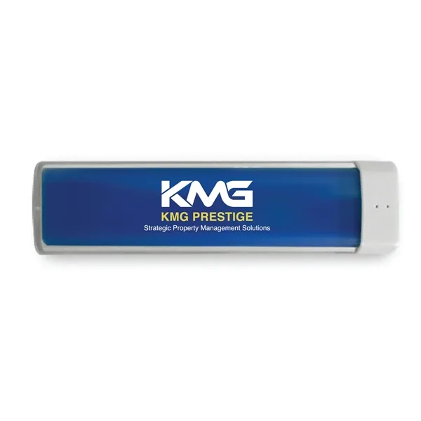 This power bank has a single USB Output and comes with... from ASI 74741 NVS Promo Designs, Inc.