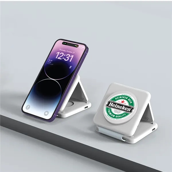 Charge a mobile phone, earbuds, and a smartwatch simultaneously with a... from ASI 74741 NVS Promo Designs, Inc. / NVS Promo