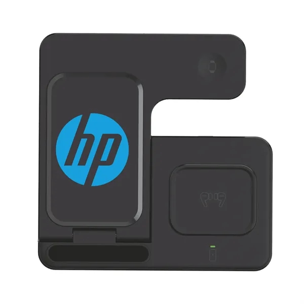 3-in-1 Wireless Charger & Stand Perfect for all Qi-enabled devices.... from ASI 74741 NVS Promo Designs, Inc. / NVS Promo