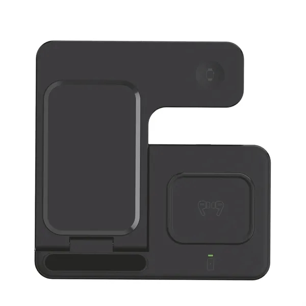 3-in-1 Wireless Charger & Stand Perfect for all Qi-enabled devices.... from ASI 74741 NVS Promo Designs, Inc. / NVS Promo