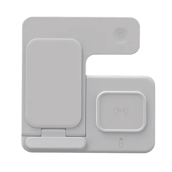 3-in-1 Wireless Charger & Stand Perfect for all Qi-enabled devices.... from ASI 74741 NVS Promo Designs, Inc. / NVS Promo