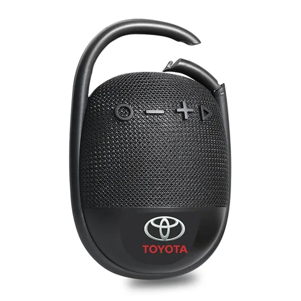 The ultimate Waterproof Bluetooth Speaker with built-in carabiner is a testament... from ASI 74741 NVS Promo Designs, Inc. / NVS Promo