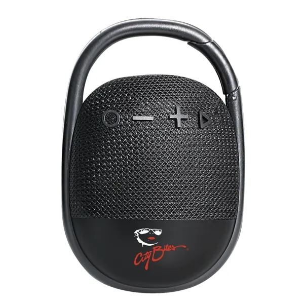 The ultimate Waterproof Bluetooth Speaker with built-in carabiner is a testament... from ASI 74741 NVS Promo Designs, Inc. / NVS Promo