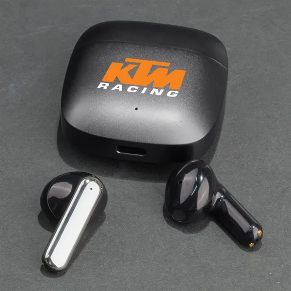 These earbuds have a large, clear imprint area that will make... from ASI 74741 NVS Promo Designs, Inc. / NVS Promo