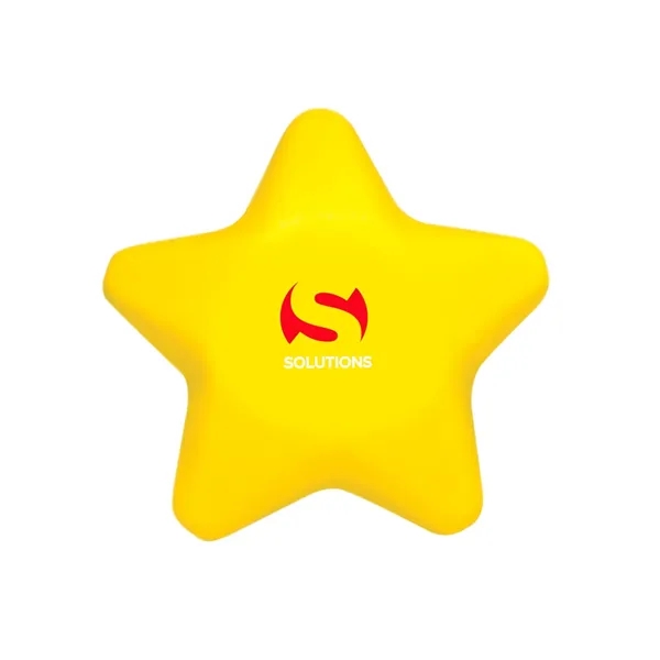Star shaped stress reliever made of polyurethane foam; customization included.... from ASI 79530 Prime Line
