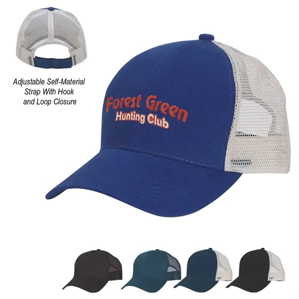 Mesh Back Price Buster Cap with 100% Brushed Cotton Twill Crown,... from ASI 61125 Hit Promotional Products / Hit®