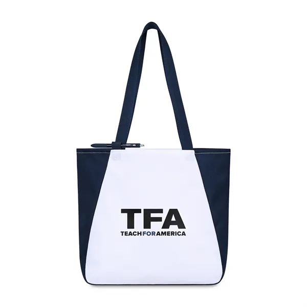 rPET tote bag with roomy main compartment, pen loop, interior key... from ASI 56070 Gemline / Gemline®