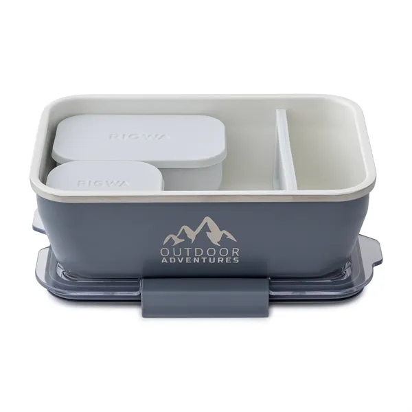 8" x 5" bento box made of double-wall stainless steel and... from ASI 56070 Gemline / Gemline®