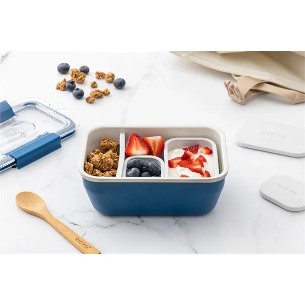 8" x 5" bento box made of double-wall stainless steel and... from ASI 56070 Gemline / Gemline®