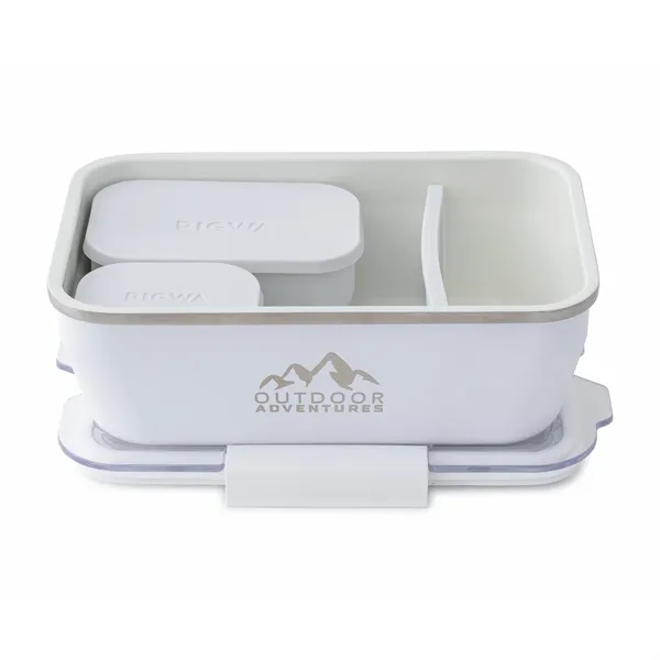 8" x 5" bento box made of double-wall stainless steel and... from ASI 56070 Gemline / Gemline®