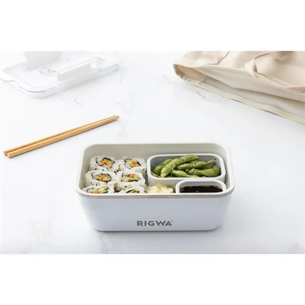 8" x 5" bento box made of double-wall stainless steel and... from ASI 56070 Gemline / Gemline®