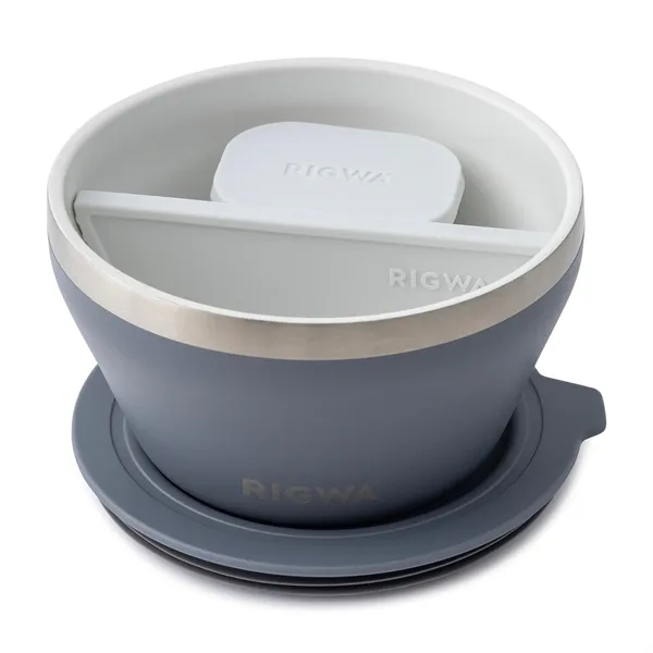 Travel-ready food container with 20 oz. capacity, insulated stainless steel, ceramic... from ASI 56070 Gemline / Gemline®