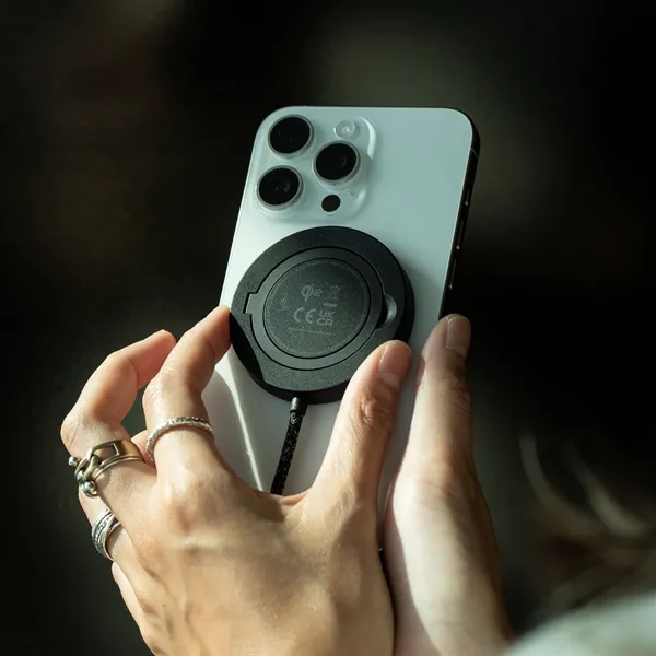 Magnetic wireless charger with phone stand.... from ASI 56070 Gemline / Gemline®