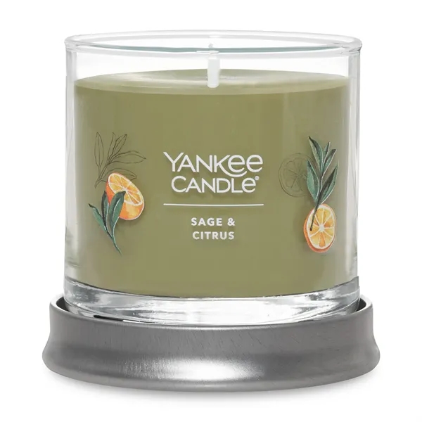 Yankee Candle® small tumbler candle with brushed silver lid in glass.... from ASI 56070 Gemline / Gemline®